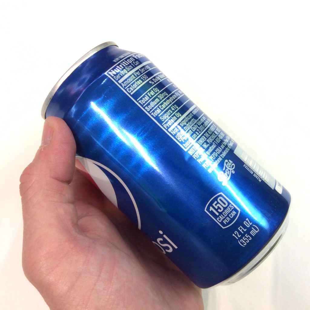 la vraie canette de pepsi cachette