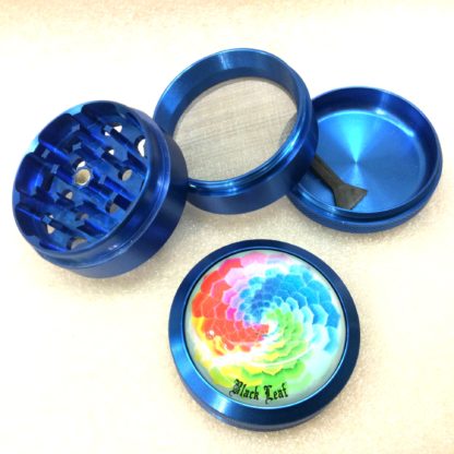 grinder mandala black leaf rainbow