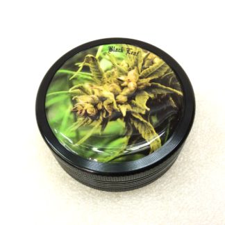 grinder metal bud black leaf