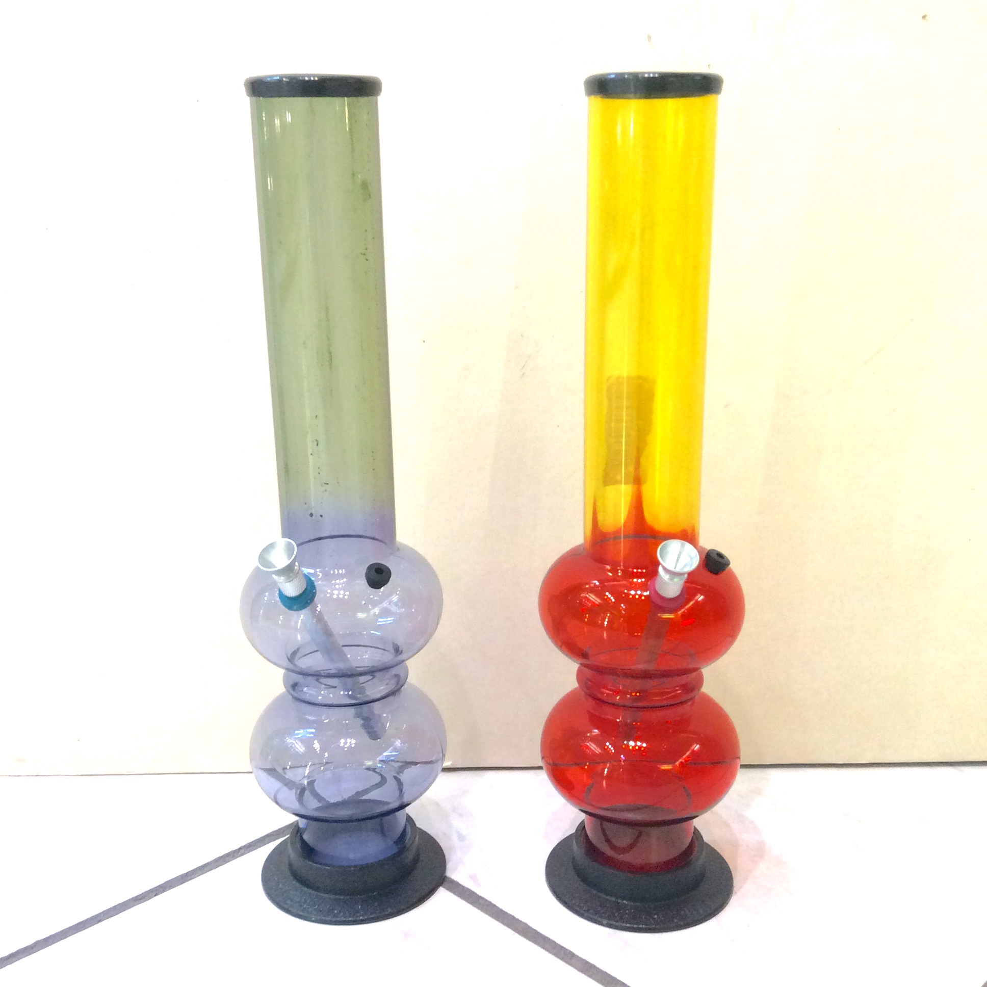 Bong acrylique double réservoir Natural Mystic