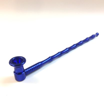Grande pipe en metal Black Leaf bleue