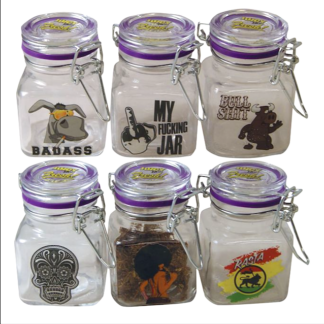 Petits pots en verre à fermeture hermétique