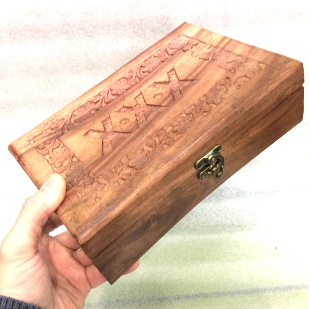 Boite a rouler, spliff box large, en bois massif – Natural Mystic