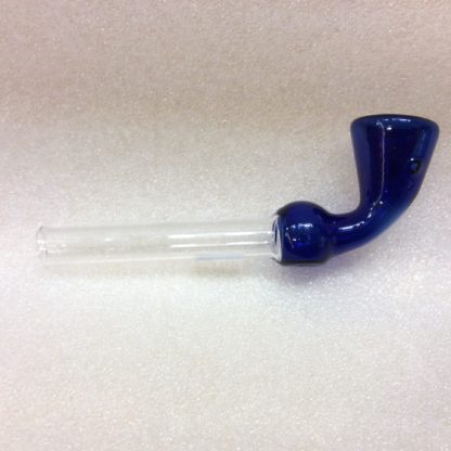 pipe verre colore bleu