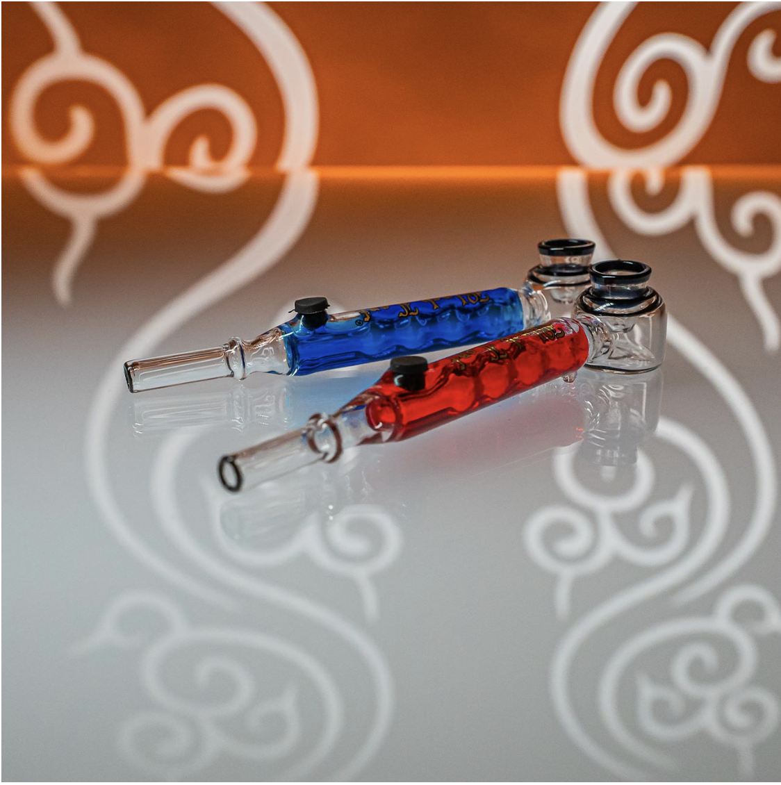 Pipe en verre à refroidissement Black Leaf – Image 12