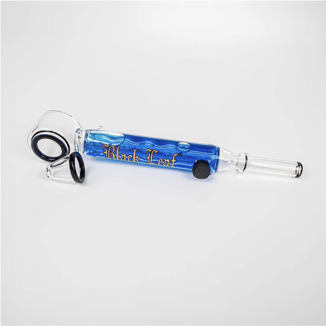 Pipe en verre à refroidissement Black Leaf – Image 8