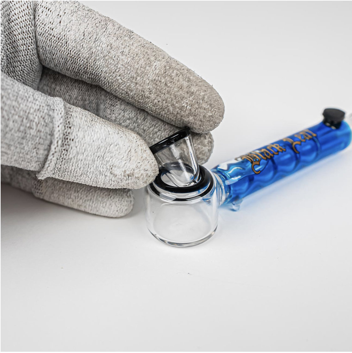 Pipe en verre à refroidissement Black Leaf – Image 9