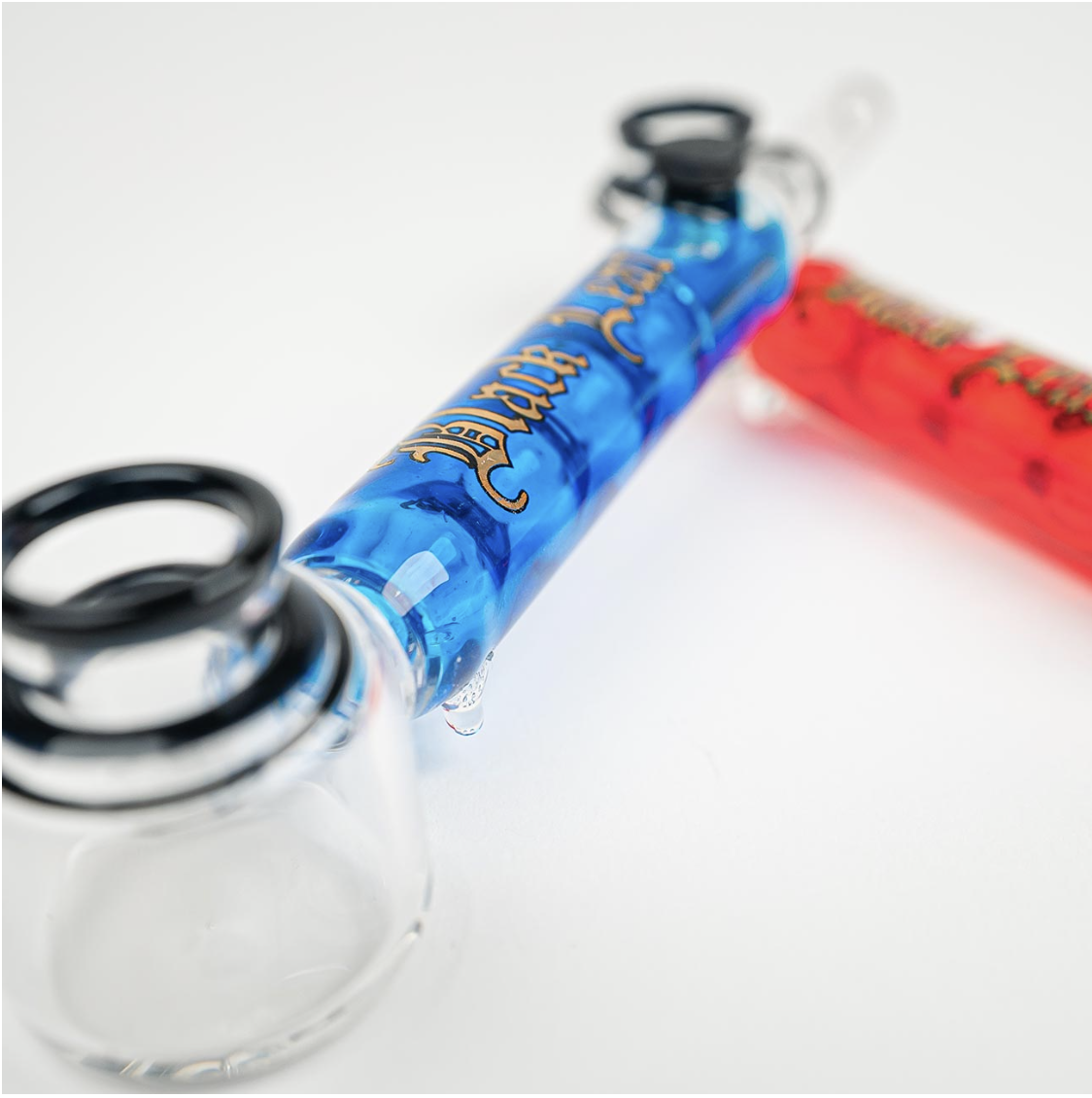 Pipe en verre à refroidissement Black Leaf – Image 6