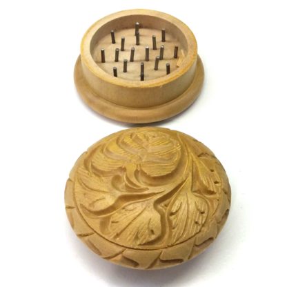 grinder bois simple deco feuilles