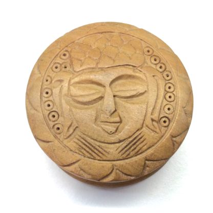 grinder bouddha en bois