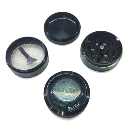 grinder mandala black leaf noir