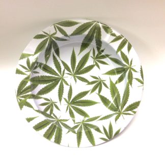 cendrier metal feuilles de cannabis