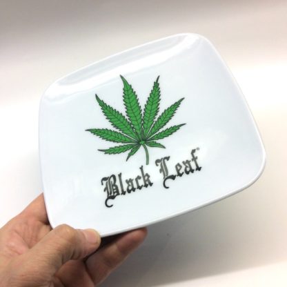 Black leaf plateau carré