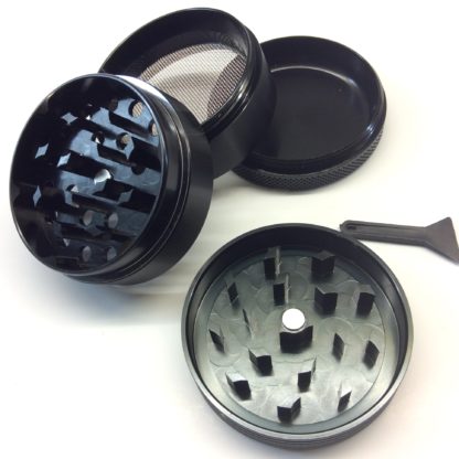 Grinder Black Leaf 4 parties Leaf Skull