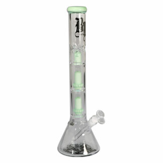 Bong en verre triple percolateur Black Leaf