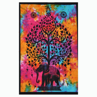 arbre de vie elephant multicolore