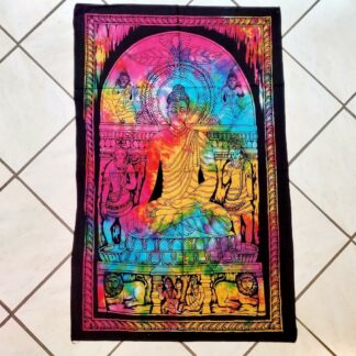 tenture Bouddha multicolore