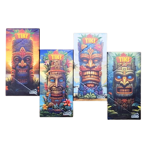 Feuilles TIKI avec cartons et mélangeur