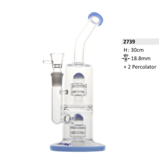 Bong 30 cm à double percolation