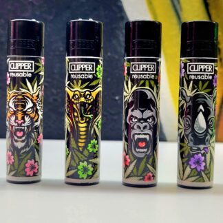 Lot de 4 clippers Jungle Weed