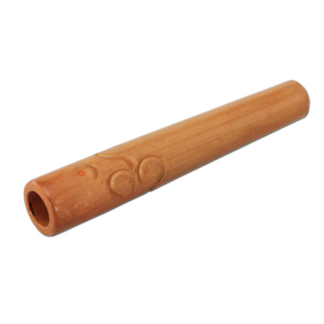 Chillum en terre cuite, 16 cm