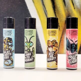 Lot de 4 Clippers "Animal Slogan"