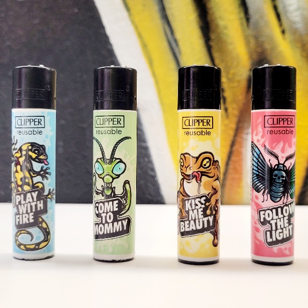 Lot de 4 Clippers "Animal Slogan"