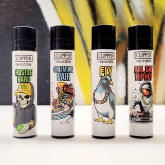 Lot de 4 Clippers "Urban Slogan"