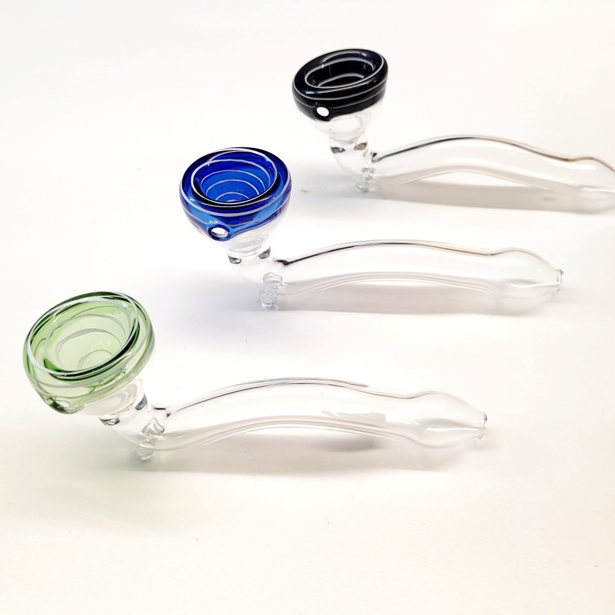Petites pipes en verre, avec déco spirale – Image 7